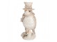 Béžová antik dekorace ptáček na větvičce - 5*3*8 cm Clayre & Eef