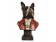 Decorative Figurine Dog 15x12x26 Cm Black Plastic - 15.0 cm Clayre & Eef