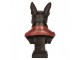 Decorative Figurine Dog 15x12x26 Cm Black Plastic - 15.0 cm Clayre & Eef