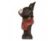 Decorative Figurine Dog 15x12x26 Cm Black Plastic - 15.0 cm Clayre & Eef