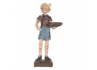 Béžová dekorace figurka Pinocchio - 14*10*31 cm