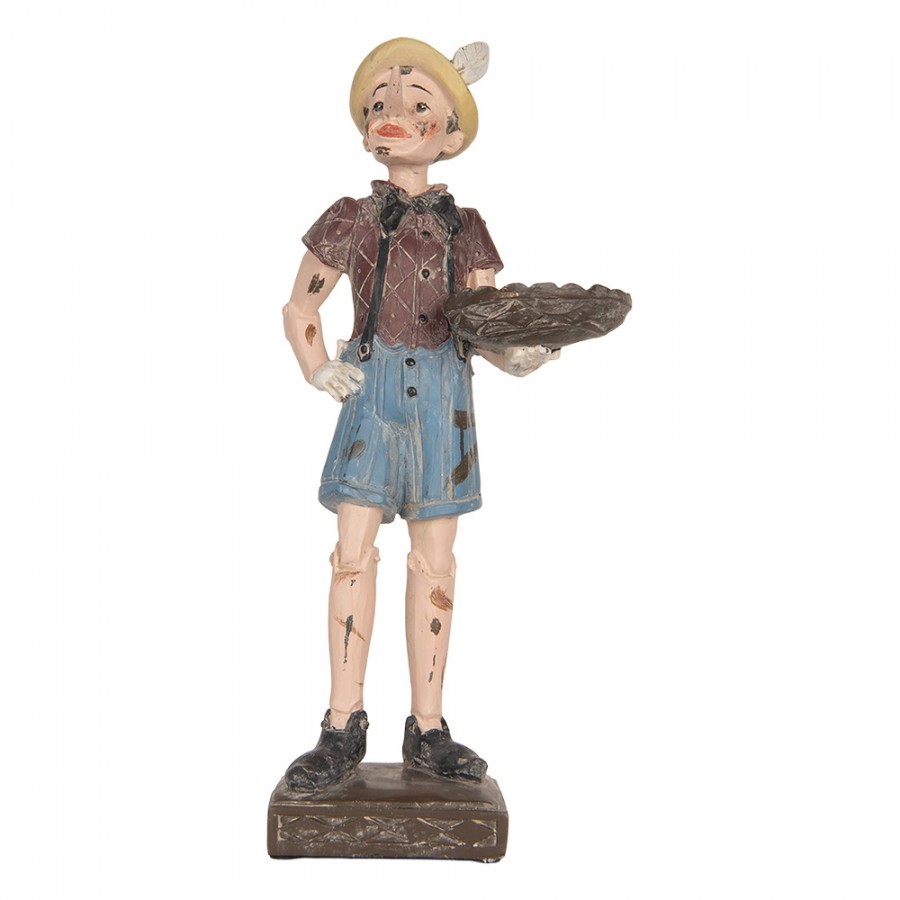Béžová dekorace figurka Pinocchio - 14*10*31 cm