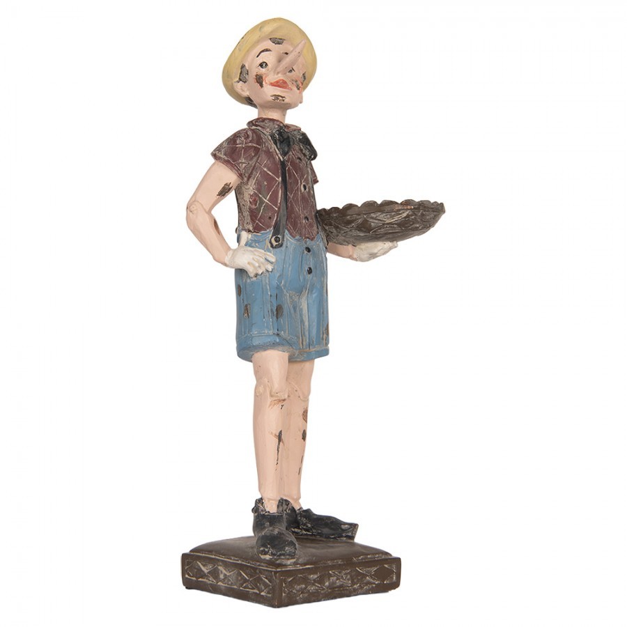 Béžová dekorace figurka Pinocchio - 14*10*31 cm