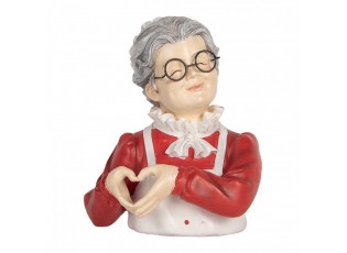 Christmas Decoration Figurine 19x18x23 Cm Beige Plastic - 19.0 cm
