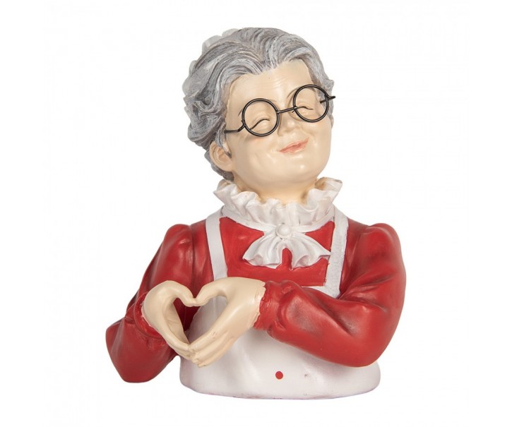 Christmas Decoration Figurine 19x18x23 Cm Beige Plastic - 19.0 cm Clayre & Eef
