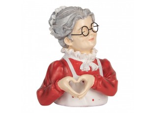 Christmas Decoration Figurine 19x18x23 Cm Beige Plastic - 19.0 cm