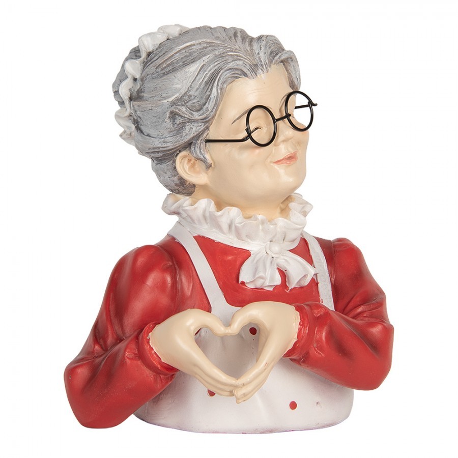 Christmas Decoration Figurine 19x18x23 Cm Beige Plastic - 19.0 cm