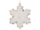 Závěsná dekorace perníková vločka Frosted Ginger - 9*1*10 cm Clayre & Eef