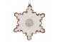 Závěsná dekorace perníková vločka Frosted Ginger - 9*1*10 cm Clayre & Eef