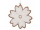 Závěsná dekorace perníková vločka Frosted Ginger - 9*1*10 cm Clayre & Eef