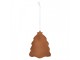 Závěsná dekorace zasněžený perníkový stromeček Frosted Ginger - 8*1*10 cm Clayre & Eef
