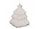 Závěsná dekorace zasněžený perníkový stromeček Frosted Ginger - 9*1*10 cm Clayre & Eef