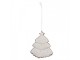 Závěsná dekorace zasněžený perníkový stromeček Frosted Ginger - 9*1*10 cm Clayre & Eef
