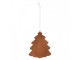 Závěsná dekorace zasněžený perníkový stromeček Frosted Ginger - 9*1*10 cm Clayre & Eef