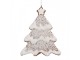 Závěsná dekorace zasněžená perníková chaloupka Frosted Ginger - 9*1*8 cm Clayre & Eef