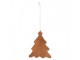 Závěsná dekorace zasněžená perníková chaloupka Frosted Ginger - 9*1*8 cm Clayre & Eef