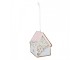 Závěsná dekorace modrá perníková chaloupka Frosted Ginger - 9*1*10 cm Clayre & Eef