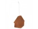 Závěsná dekorace modrá perníková chaloupka Frosted Ginger - 9*1*10 cm Clayre & Eef