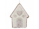 Závěsná dekorace zelená perníková chaloupka Frosted Ginger - 8*1*10 cm Clayre & Eef