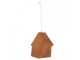 Závěsná dekorace růžová perníková chaloupka Frosted Ginger - 9*1*10 cm Clayre & Eef