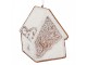 Závěsná dekorace zasněžená perníková chaloupka Frosted Ginger - 9*1*10 cm Clayre & Eef