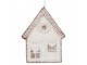 Závěsná dekorace zasněžená perníková chaloupka Frosted Ginger - 8*1*10 cm Clayre & Eef