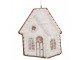 Závěsná dekorace zasněžená perníková chaloupka Frosted Ginger - 9*1*10 cm Clayre & Eef
