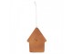 Závěsná dekorace zasněžená perníková chaloupka Frosted Ginger - 8*1*10 cm Clayre & Eef