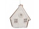 Závěsná dekorace zasněžená perníková chaloupka Frosted Ginger - 9*1*10 cm Clayre & Eef