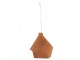 Závěsná dekorace zasněžená perníková chaloupka Frosted Ginger - 9*1*10 cm Clayre & Eef