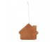 Závěsná dekorace zasněžená perníková chaloupka Frosted Ginger - 9*1*8 cm Clayre & Eef