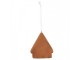 Závěsná dekorace zasněžená perníková chaloupka Frosted Ginger - 9*1*10 cm Clayre & Eef