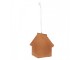 Závěsná dekorace zasněžená perníková chaloupka Frosted Ginger - 9*1*10 cm Clayre & Eef