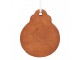 Hnědá vánoční závěsná dekorace perníková koule - 8*2*10 cm Clayre & Eef