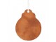 Hnědá vánoční závěsná dekorace perníková koule - 8*2*10 cm Clayre & Eef