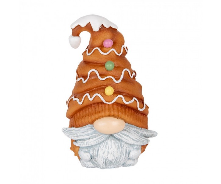 Decorative Figurine Gnome 9x8x13 Cm Brown Plastic - 8.0 cm Clayre & Eef