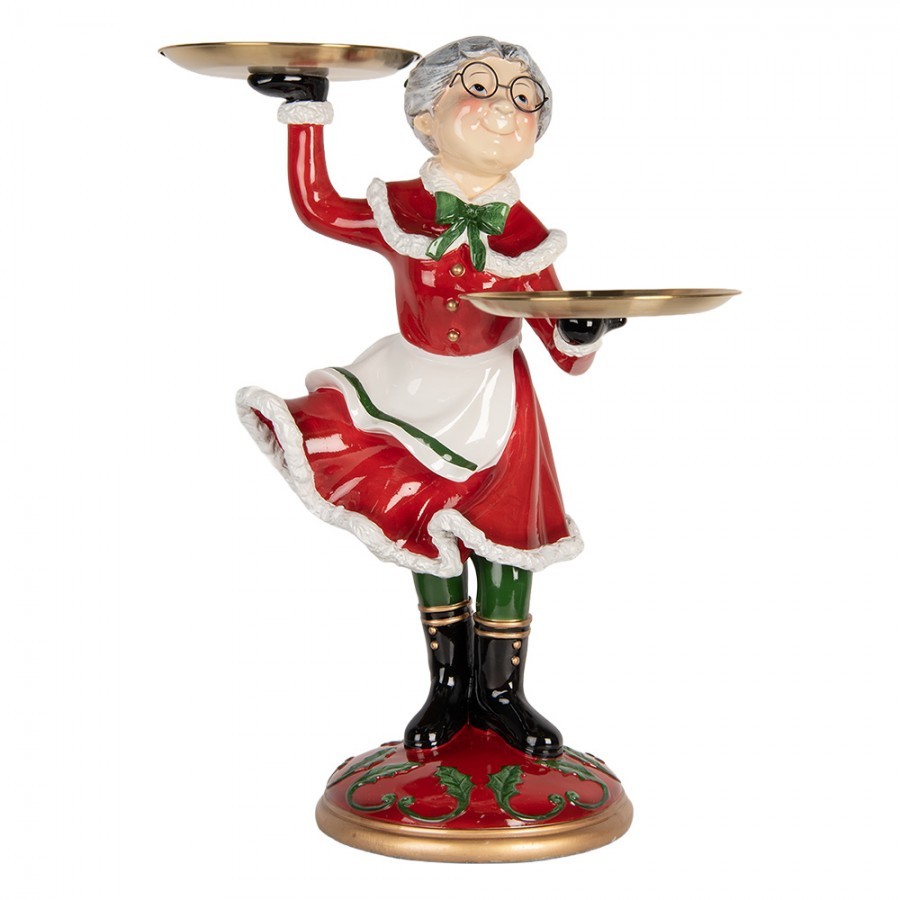 Christmas Decoration Figurine 47x32x62 Cm Red Plastic - 47.0 cm