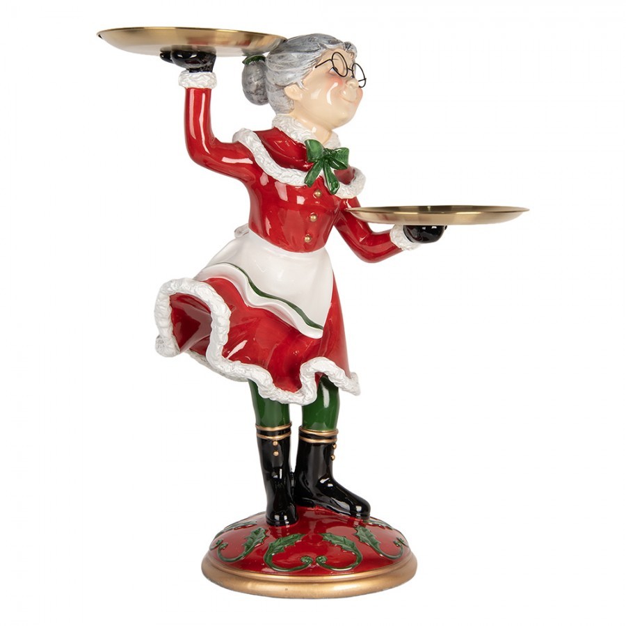 Christmas Decoration Figurine 47x32x62 Cm Red Plastic - 47.0 cm
