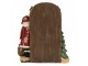 Červená vánoční dekorace Santa Claus u dveří - 18*7*20 cm Clayre & Eef