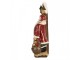 Červená vánoční dekorace Santa Claus u dveří - 18*7*20 cm Clayre & Eef