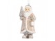 Béžová závěsná dekorace Santa držící lucernu - 5*4*9 cm Clayre & Eef