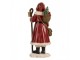 Červená vánoční dekorace Santa Claus s pytlem dárků - 12*11*26 cm Clayre & Eef