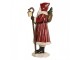 Červená vánoční dekorace Santa Claus s pytlem dárků - 12*11*26 cm Clayre & Eef