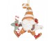Christmas Ornament Gnome 8x4x10 Cm Orange Plastic - 8.0 cm Clayre & Eef