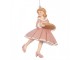 Christmas Ornament Girl 11 Cm Pink Plastic - 7.0 cm Clayre & Eef