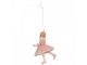 Christmas Ornament Girl 11 Cm Pink Plastic - 7.0 cm Clayre & Eef
