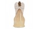 Béžová antik dekorace anděl se svatou rodinou Angel - 15*12*30 cm Clayre & Eef