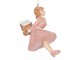 Christmas Ornament Girl 10 Cm Pink Plastic - 6.0 cm Clayre & Eef
