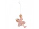 Christmas Ornament Girl 10 Cm Pink Plastic - 6.0 cm Clayre & Eef