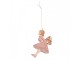 Christmas Ornament Girl 10 Cm Pink Plastic - 6.0 cm Clayre & Eef